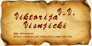 Viktorija Višnjički vizit kartica